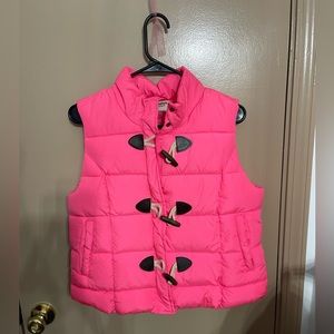 Puffer vest - hot pink